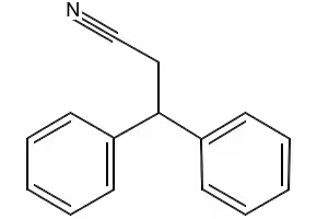 3,3-Diphenylpropionitrile structure, CAS 2286-54-6
