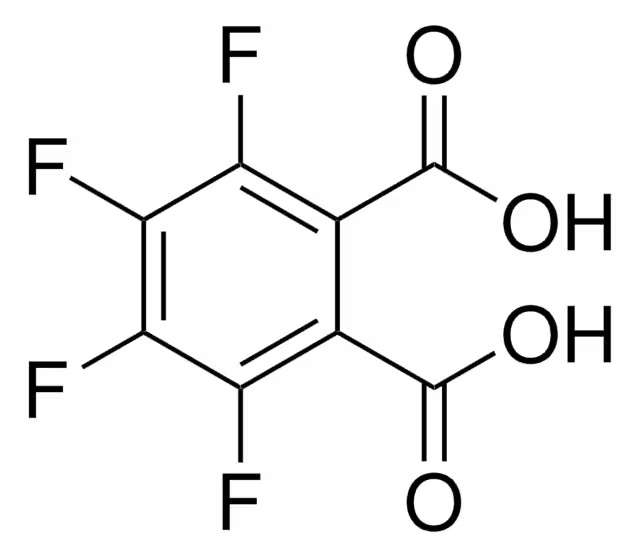 3,4,5,6-Tetrafluorophthalic acid structure, CAS 652-03-9