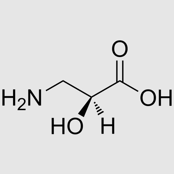 (S)-Isoserine structure, CAS 632-13-3