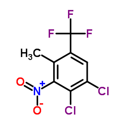 3,4-Dichloro-2-nitro-6-(trifluoromethyl)toluene structure, CAS 115571-66-9