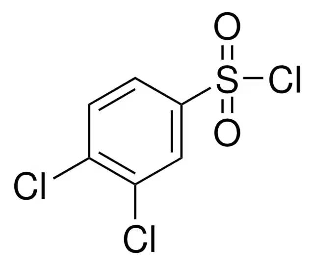 3,4-Dichlorobenzenesulphonyl chloride structure, CAS 98-31-7
