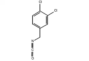 3,4-Dichlorobenzyl isocyanate structure, CAS 19752-09-1