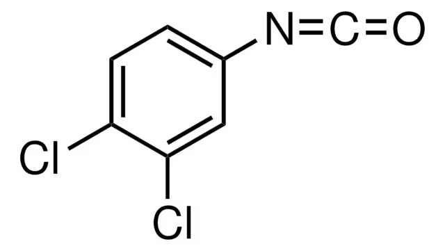 3,4-Dichlorophenyl isocyanate structure, CAS 102-36-3