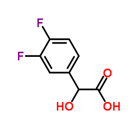3,4-Difluoromandelic acid structure, CAS 132741-29-8