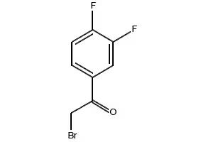 3,4-Difluorophenacyl bromide structure, CAS 40706-98-7