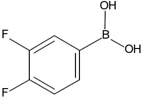 3,4-Difluorophenylboronic acid structure, CAS 168267-41-2