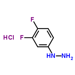 3,4-Difluorophenylhydrazine hydrochloride structure, CAS 40594-37-4