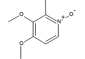 3,4-Dimethoxy-2-methylpyridine N-oxide structure, CAS 72830-07-0