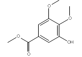 3,4-Dimethoxy-5-hydroxybenzoic acid methyl ester structure, CAS 83011-43-2