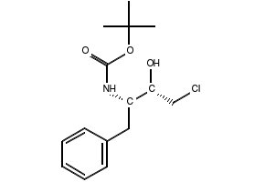 (1S,2S)-[3-Chloro-2-hydroxy-1-(phenylmethyl)propyl]carbamic acid 1,1-dimethylethyl ester structure, CAS 165727-45-7