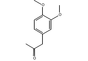 3,4-Dimethoxyphenylacetone structure, CAS 776-99-8