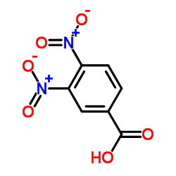 3,4-Dinitrobenzoic acid structure, CAS 528-45-0