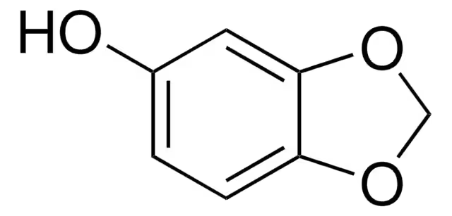 3,4-Methylendioxyphenol structure, CAS 533-31-3