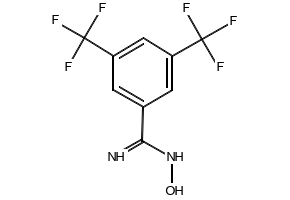 3,5-Bis(trifluoromethyl)benzamidoxime structure, CAS 72111-09-2