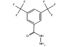 3,5-Bis(trifluoromethyl)benzoic acid hydrazide structure, CAS 26107-82-4
