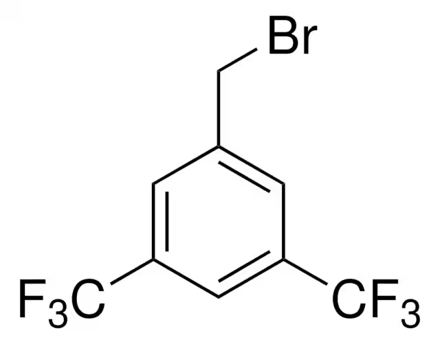 3,5-Bis(trifluoromethyl)benzyl bromide structure, CAS 32247-96-4