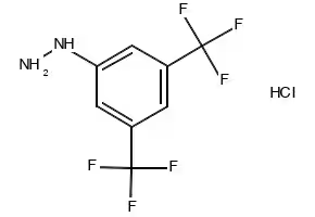3,5-Bis(trifluoromethyl)phenyl hydrazine hydrochloride structure, CAS 502496-23-3