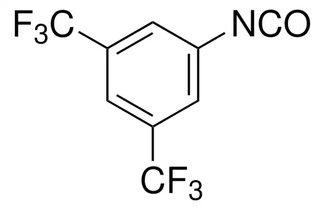 3,5-Bis(trifluoromethyl)phenyl isocyanate structure, CAS 16588-74-2