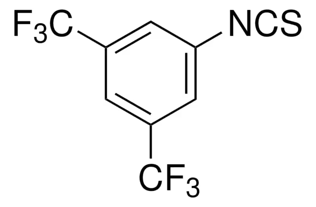 3,5-Bis(trifluoromethyl)phenyl isothiocyanate structure, CAS 23165-29-9