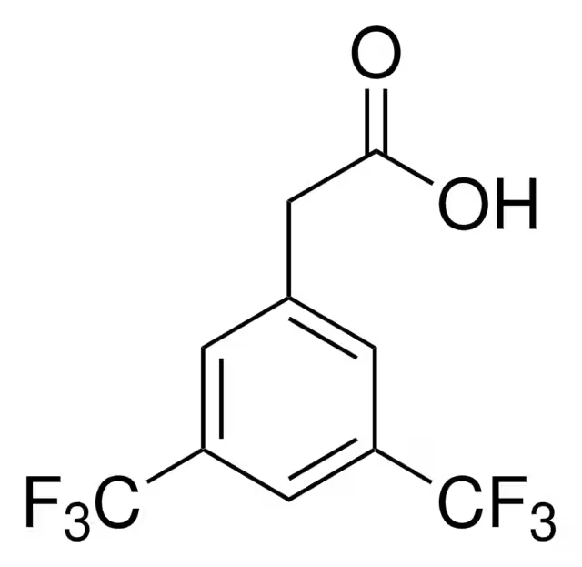 3,5-Bis(trifluoromethyl)phenylacetic acid structure, CAS 85068-33-3