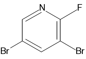 3,5-Dibromo-2-fluoropyridine structure, CAS 473596-07-5