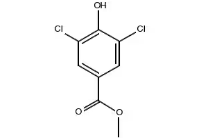 3,5-Dichloro-4-hydroxybenzoic acid methyl ester structure, CAS 3337-59-5