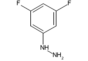 3,5-Difluorophenylhydrazine structure, CAS 134993-88-7
