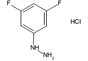 3,5-Difluorophenylhydrazine hydrochloride structure, CAS 502496-27-7