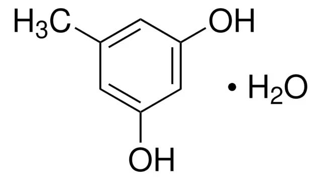 3,5-Dihydroxytoluene monohydrate structure, CAS 6153-39-5