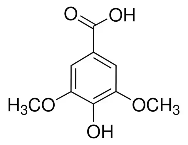 3,5-Dimethoxy-4-hydroxybenzoic acid structure, CAS 530-57-4