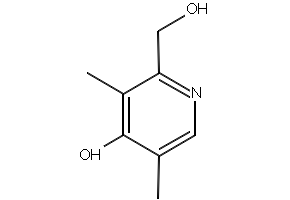 3,5-Dimethyl-2-hydroxymethyl-4-nitropyridine structure, CAS 149082-03-1