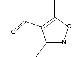 3,5-Dimethyl-4-isoxazolecarbaldehyde structure, CAS 54593-26-9