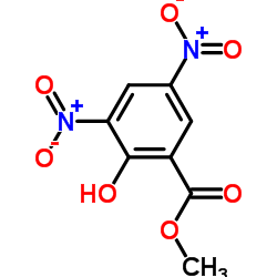 3,5-Dinitrosalicyclic acid methy ester structure, CAS 22633-33-6