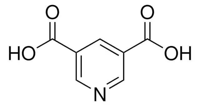 3,5-Pyridinedicarboxylic acid structure, CAS 499-81-0