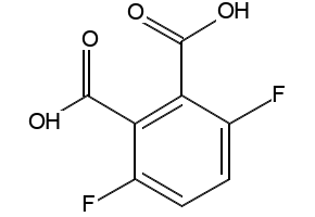 3,6-Difluorophthalic acid structure, CAS 651-97-8