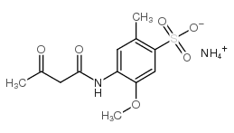 3-Acetoacetylamino-4-methoxytoluene-6-sulfonic acid ammonium salt structure, CAS 72705-22-7