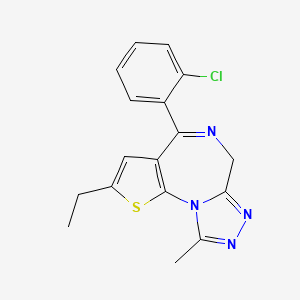 Etizolam structure, CAS 40054-69-1