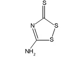 3-Amino-1,2,4-dithiazole-5-thione structure, CAS 6846-35-1
