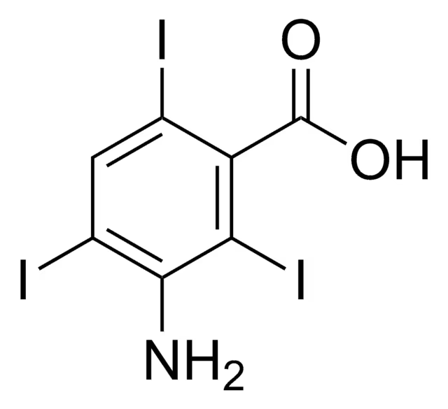 3-Amino-2,4,6-triiodobenzoic acid structure, CAS 3119-15-1