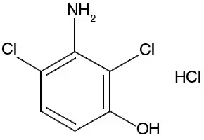 3-Amino-2,4-dichlorophenol hydrochloride structure, CAS 61693-43-4
