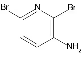 3-Amino-2,6-dibromopyridine structure, CAS 39856-57-0