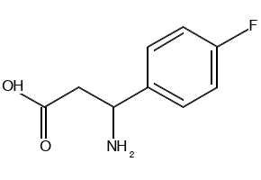 3-Amino-3-(4-fluorophenyl)propanoic acid structure, CAS 325-89-3