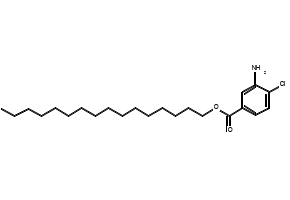3-Amino-4-chloro benzoic hexadecyl ester structure, CAS 143269-74-3