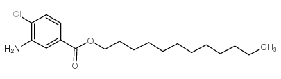 3-Amino-4-chlorobenzoic acid dodecyl ester structure, CAS 6195-20-6