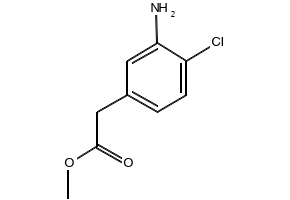 3-Amino-4-chlorophenylacetic acid methyl ester structure, CAS 59833-69-1