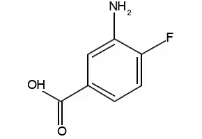 3-Amino-4-fluorobenzoic acid structure, CAS 2365-85-7