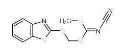 [(Benzo[d]thiazol-2-ylthio)methyl]methylcyanocarbonimidodithioate structure, CAS 109348-92-7