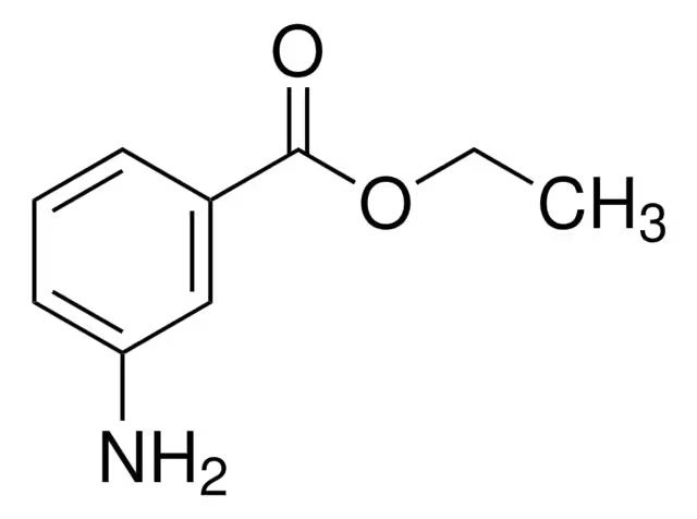 3-Aminobenzoic acid ethyl ester structure, CAS 582-33-2