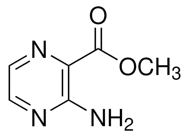 3-Aminopyrazine-2-carboxylic acid methyl ester structure, CAS 16298-03-6