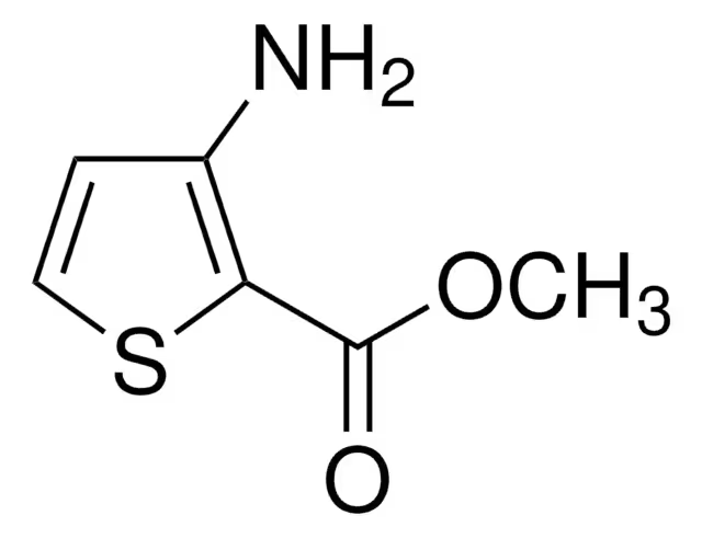 3-Aminothiophene-2-carboxylic acid methyl ester structure, CAS 22288-78-4